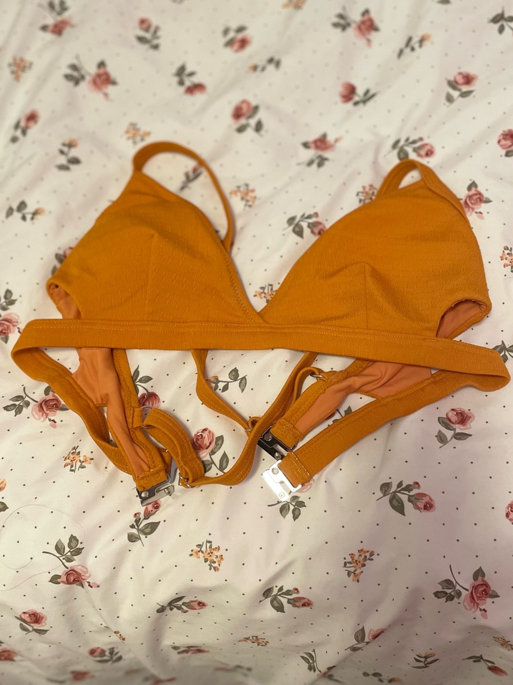 Women’s Orange Triangle Bikini Top - Lightweight Bikini